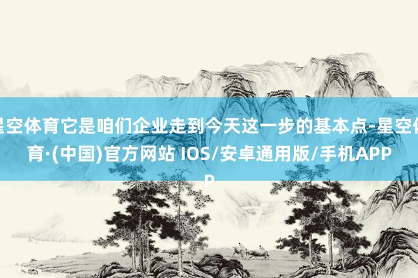 星空体育它是咱们企业走到今天这一步的基本点-星空体育·(中国)官方网站 IOS/安卓通用版/手机APP