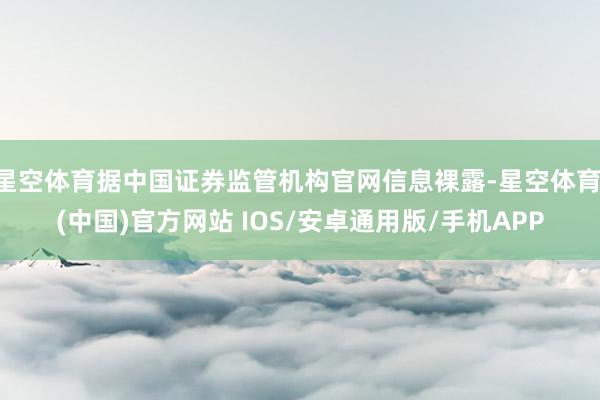 星空体育据中国证券监管机构官网信息裸露-星空体育·(中国)官方网站 IOS/安卓通用版/手机APP