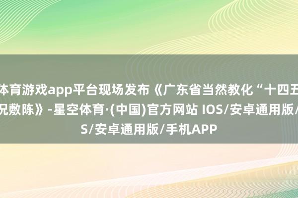 体育游戏app平台现场发布《广东省当然教化“十四五”发展情况敷陈》-星空体育·(中国)官方网站 IOS/安卓通用版/手机APP